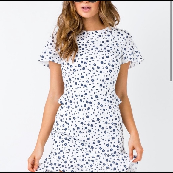 Princess Polly Blue and White Floral Mini Dress - Picture 3 of 6